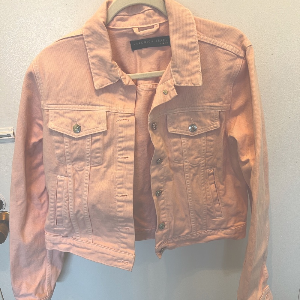 Veronica Beard Pink Denim Jacket